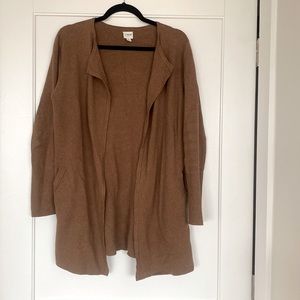 JCREW Long brown cardigan